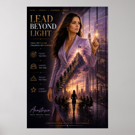 Lead Beyond Light – Führungsplakat für das Managem Poster