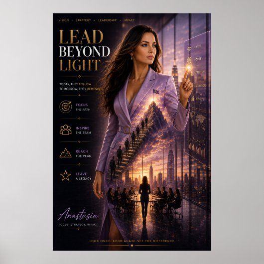 Lead Beyond Light – Führungsplakat für das Managem Poster (Vorne)