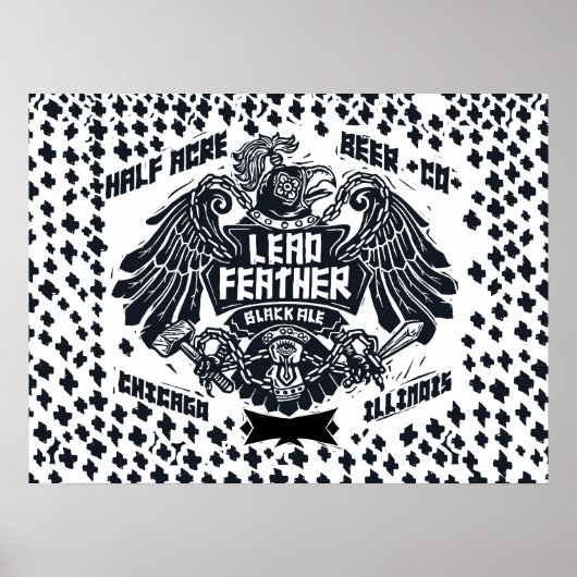 Lead Feather Black Ale Poster (Vorne)
