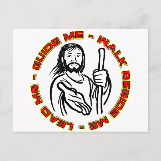 Lead Me Guide Ich laufe neben mir Postkarte (Vorderseite)
