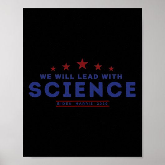 Lead mit Science Joe Biden Kamala Harris 202 Poster (Vorne)
