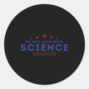 Lead mit Science Joe Biden Kamala Harris 202 Runder Aufkleber