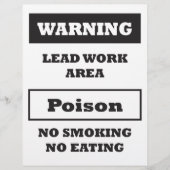 Lead Paint Hazard Sign Flyer (Vorne)