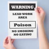 Lead Paint Hazard Sign Flyer (Hand)