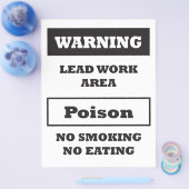 Lead Paint Hazard Sign Flyer (Einzeln)