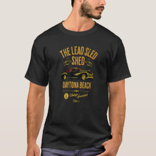Lead Sled Shed Daytona Beach Fl Vintage Car T-Shirt