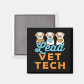 Lead Vet Tech Tierarzt Magnet (Vorderseite/Rückseite)