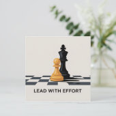 Lead With Effort Ankündigung (Stehend Vorderseite)