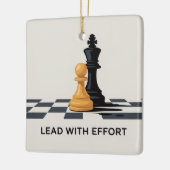 Lead With Effort Keramikornament (Links)