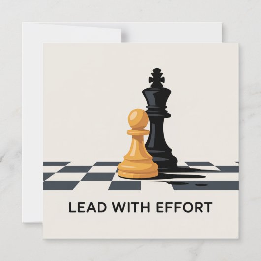 Lead With Effort Magneteinladung (Vorderseite)