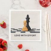 Lead With Effort Serviette (Beispiel)