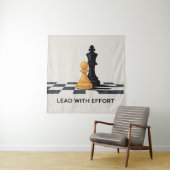 Lead With Effort Wandteppich (Beispiel)