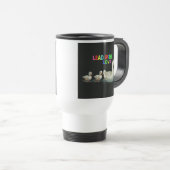 "Lead with Liebe" Reisecoffee-Mug Reisebecher (VorderseiteRechts)