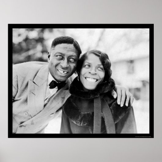 Leadbelly & Martha Ledbetter 1935 Poster (Vorne)