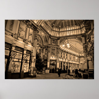 Leadenhall Market City London England Poster