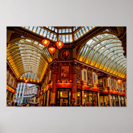 Leadenhall Market City London England Poster