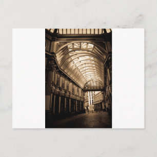 Leadenhall Market London sepia toniert Postkarte