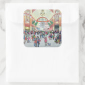 Leadenhall Market Quadratischer Aufkleber (Tasche)