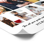 Leader Foto Collage Remüde Boss Farewell Party Poster (Ecke)