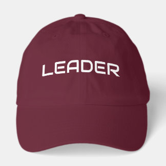 LEADER Moderne weiße Text fett marine Hintergrund Truckerkappe
