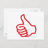 LEADER MOTIVATIONAL Tools: THUMBSUP Postkarte (Vorne/Hinten)