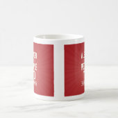 Leader mug - red with quote kaffeetasse (Mittel)