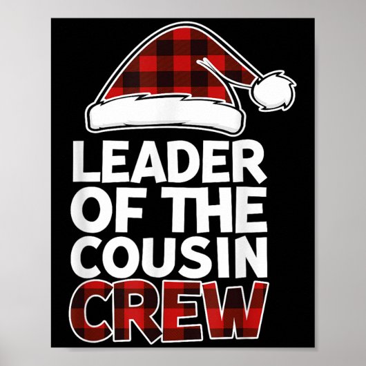 Leader Of The Cousin Crew Christmas Buffalo Red Pl Poster (Vorne)