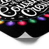 Leader Of The Cousin Crew Xmas Lights Red Plaid Sa Poster (Ecke)