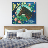 Leader Orange LabelCorona, CA Leinwanddruck (Insitu (Schlafzimmer))