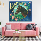 Leader Orange LabelCorona, CA Leinwanddruck (Insitu (Wohnzimmer))