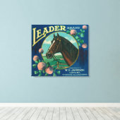 Leader Orange LabelCorona, CA Leinwanddruck (Insitu (Holzboden))