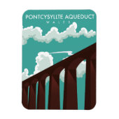 Leader Viadukt Schottland Reiseposter Magnet (Vertikal)