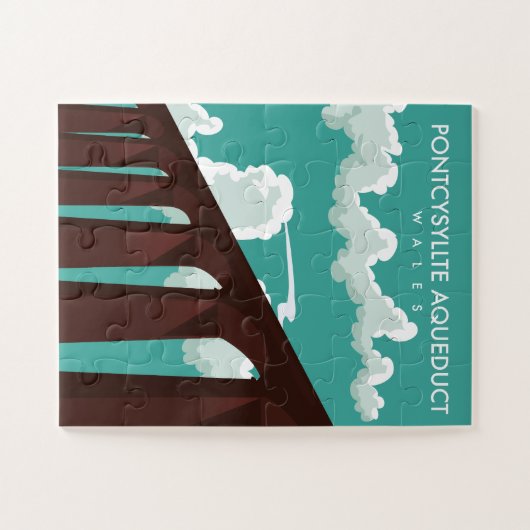 Leaderfoot Viaduct Scotland Reiseplakat Jigsaw P Puzzle (Horizontal)