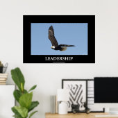 LEADERSHIP Bald Eagle Motivierend Poster (Heimbüro)
