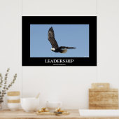 LEADERSHIP Bald Eagle Motivierend Poster (Küche)