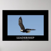 LEADERSHIP Bald Eagle Motivierend Poster (Vorne)