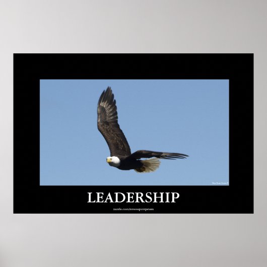 LEADERSHIP Bald Eagle Motivierend Poster (Vorne)