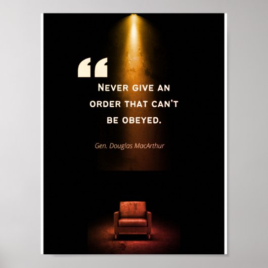 Leadership Posters - Douglas MacArthur Poster (Vorne)