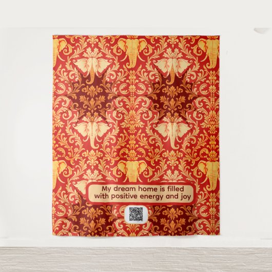 Leadership & Protection: The Enduring Elephant Sym Wandteppich (Vorderseite)