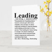 Leading Karte (Gelbe Blume)