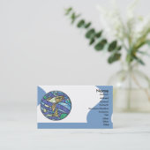 Leadlight Fisch-Visitenkarte Visitenkarte (Stehend Vorderseite)