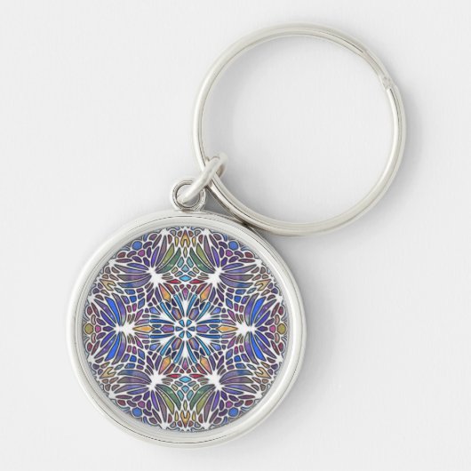 "Leadlight Wings Orbiting" Keychain Schlüsselanhänger (Vorne)
