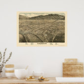 Leadville, CO Panorama Karte - 1879 Poster (Küche)