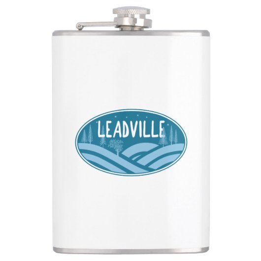Leadville Colorado Außenbereich Flachmann (Vorderseite)