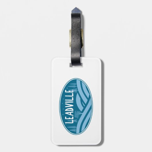 Leadville Colorado Außenbereich Gepäckanhänger (Rückseite vertikal)