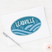 Leadville Colorado Außenbereich Ovaler Aufkleber (Umschlag)
