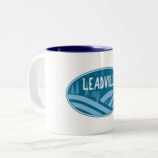 Leadville Colorado Außenbereich Zweifarbige Tasse (Vorderseite Links)