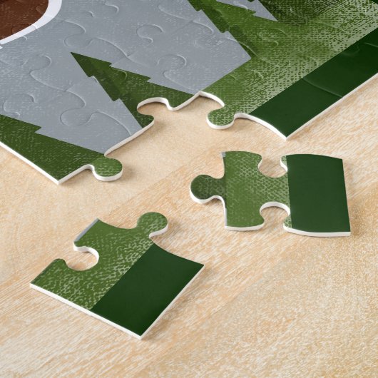 Leadville Colorado Fun Retro Snowy Mountains Puzzle (Seite)