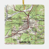 Leadville Colorado Topo Karte Keramikornament (Vorderseite)