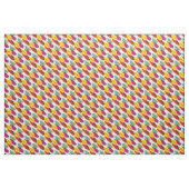 Leaf Abstrakt Retro mehrfarbiges Muster Stoff (Yard (91,4 cm))